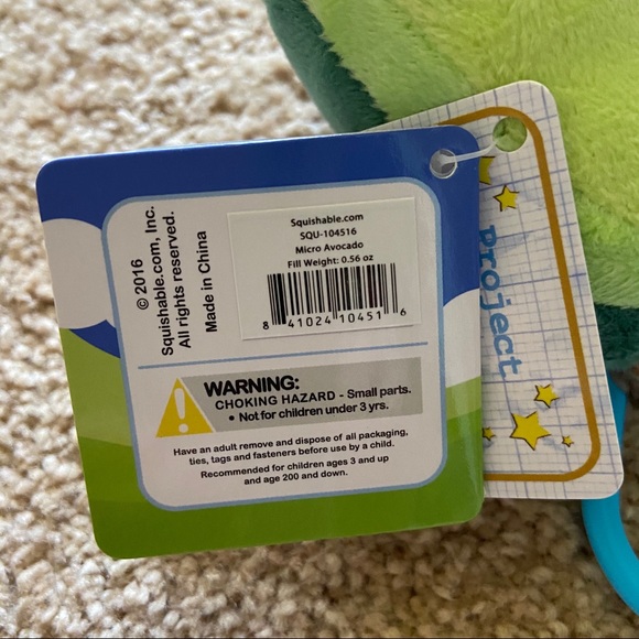 Squishable Avocado Keychain Accessory - Picture 4 of 6